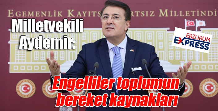 Aydemir: ‘Engelliler toplumun bereket kaynakları’