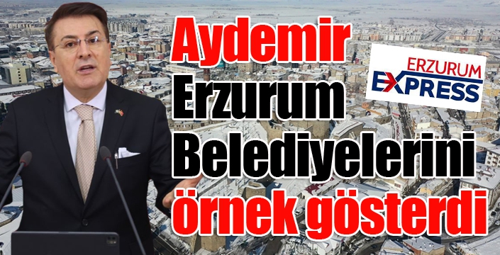 Aydemir Erzurum Belediyelerini örnek gösterdi