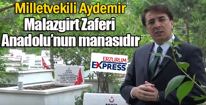 Aydemir: ‘Malazgirt Zaferi Anadolu’nun manasıdır’