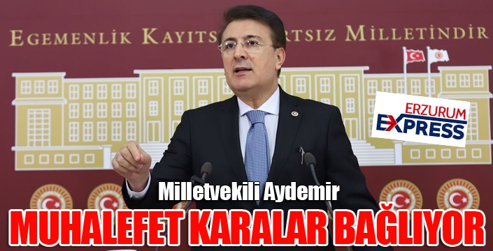 Aydemir: ‘Muhalefet karalar bağlıyor’