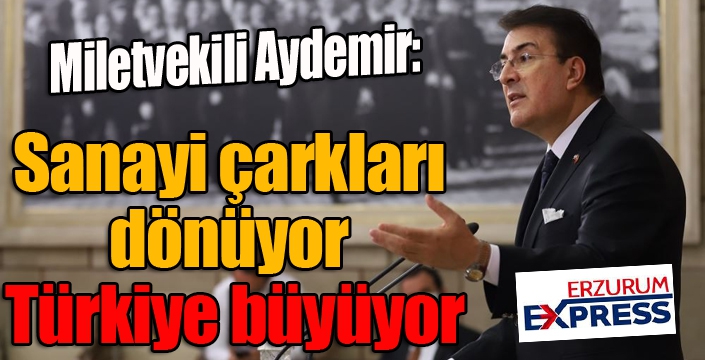 Aydemir: ‘Sanayi çarkları dönüyor, Türkiye büyüyor’
