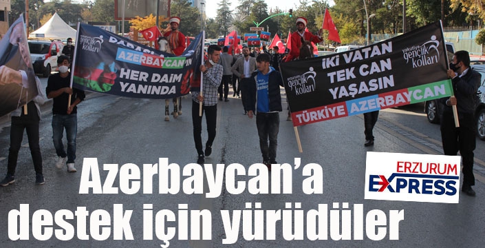 Azerbaycan’a destek için yürüdüler