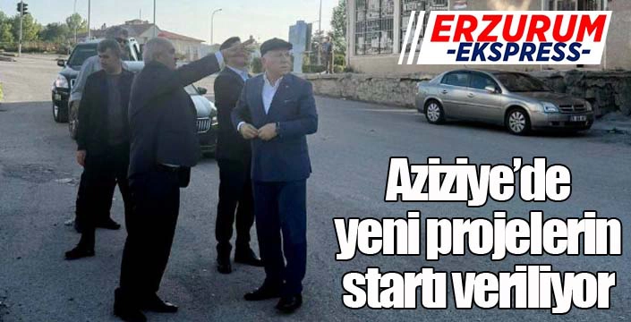 Aziziye'de yeni projelerin startı veriliyor...