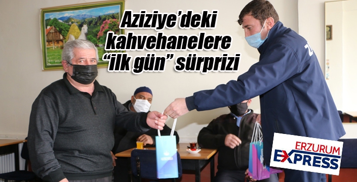 Aziziye’deki kahvehanelere “ilk gün” sürprizi