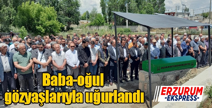 Baba-oğul gözyaşlarıyla uğurlandı