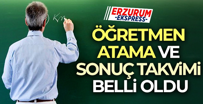 Bakan Özer açıkladı: Öğretmen atama ve sonuç takvimi belli oldu