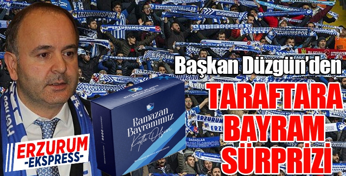 Başkan Düzgün'den taraftara sürpriz var...