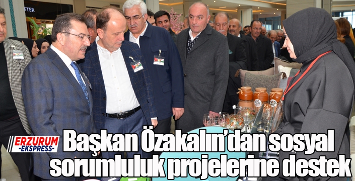 Başkan Özakalın’dan sosyal sorumluluk projelerine destek