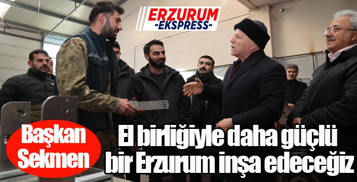 Başkan Sekmen; 
