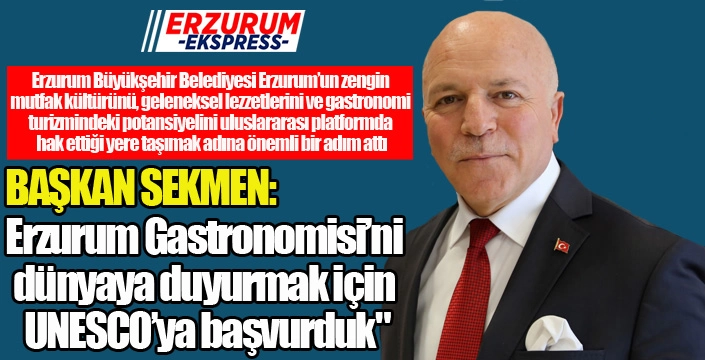 Başkan Sekmen: 