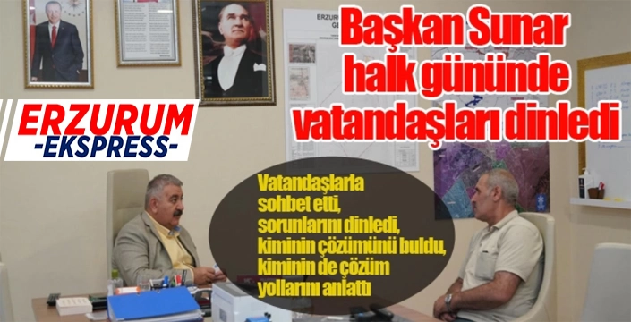 Başkan Sunar, Halk Günü'nde vatandaşla buluştu