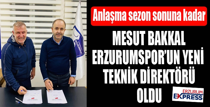 BB Erzurumspor’da Mesut Bakkal dönemi