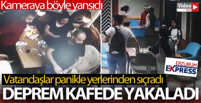 Bingöl'deki deprem güvenlik kameralarına yansıdı