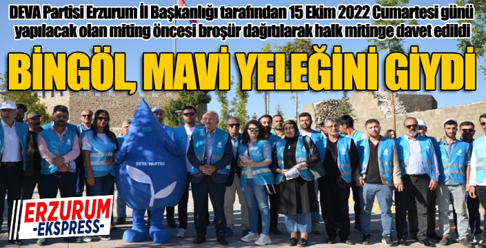 Bingöl, mavi yeleğini giydi...