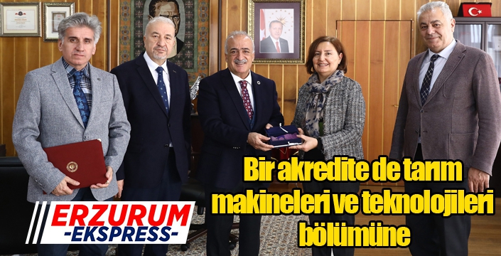 Bir akredite de tarım makineleri ve teknolojileri bölümüne