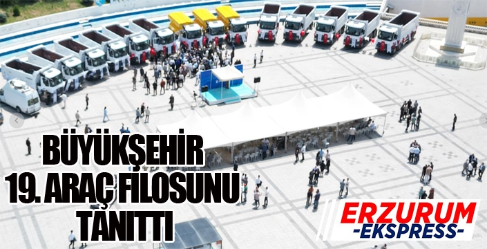 BÜYÜKŞEHİR 19. ARAÇ FİLOSUNU TANITTI