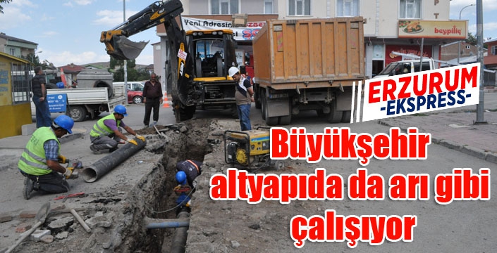 Büyükşehir altyapıda da arı gibi çalışıyor