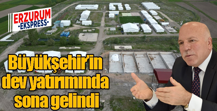 Büyükşehir’in dev yatırımında sona gelindi