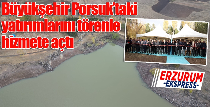 Büyükşehir Porsuk’taki yatırımlarını törenle hizmete açtı
