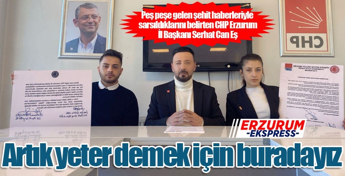 Can Eş: Artık yeter demek için buradayız...