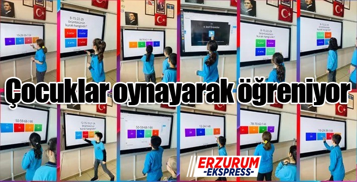Çocuklar oynayarak öğreniyor
