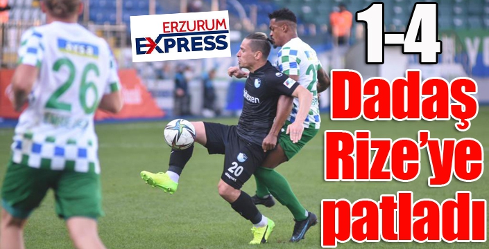 Dadaş, Rizespor'a gol oldu yağdı...