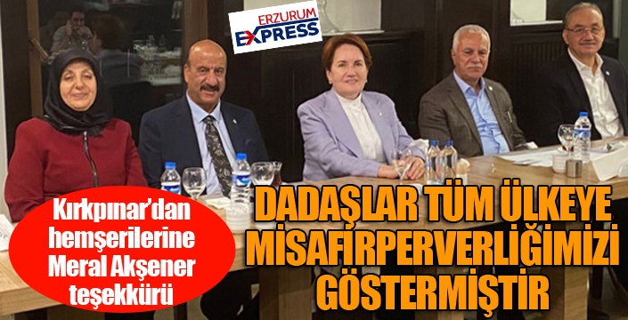 Dadaşlar tüm ülkeye misafirperverliğimizi göstermiştir...