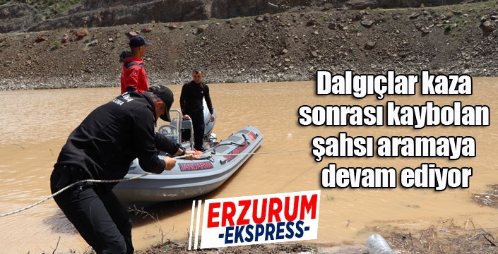 Dalgıçlar kaza sonrası kaybolan şahsı aramaya devam ediyor