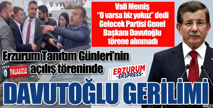 Davutoğlu gerilimi...