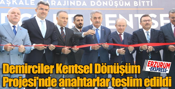 Demirciler Kentsel Dönüşüm Projesi'nde anahtarlar teslim edildi