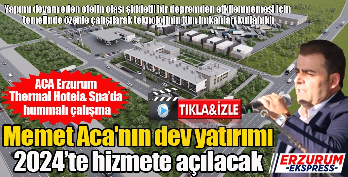 Dev yatırım 2024'te hizmete açılacak...