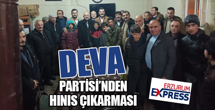 DEVA Partisi'nden Hınıs çıkarması...