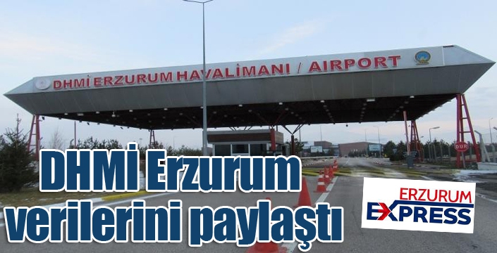 DHMİ Erzurum verilerini paylaştı