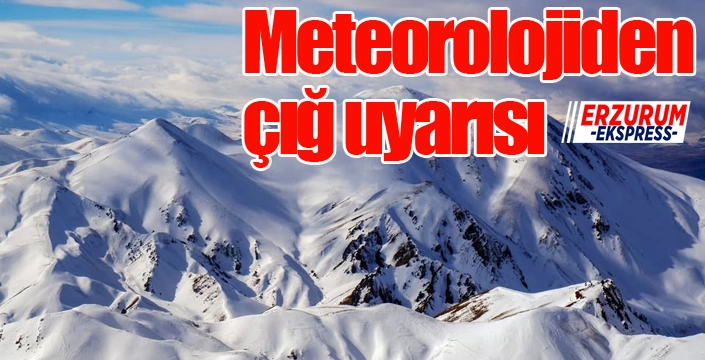Dik ve eğimli yamaçlarda çığ tehlikesi