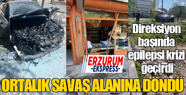 Direksiyon başında epilepsi krizi geçirdi, ortalık savaş alanına döndü