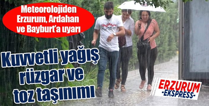 Doğu Anadolu’da kuvvetli yağış bekleniyor