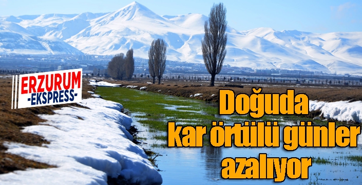 Doğuda kar örtülü günler azalıyor