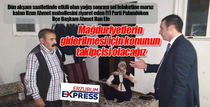 Efe: Mağduriyetlerin giderilmesi için konunun takipçisi olacağız...