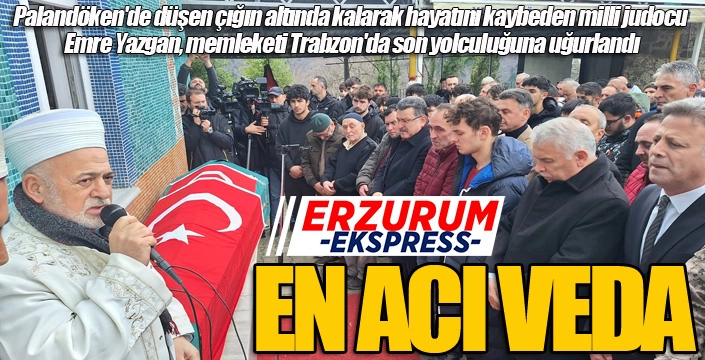 En acı veda...