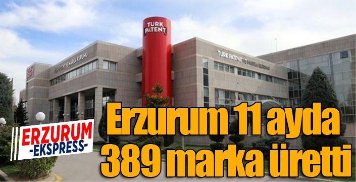 Erzurum 11 ayda 389 marka üretti
