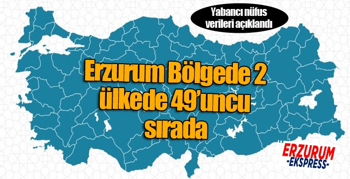 Erzurum Bölgede 2, ülkede 49’uncu sırada