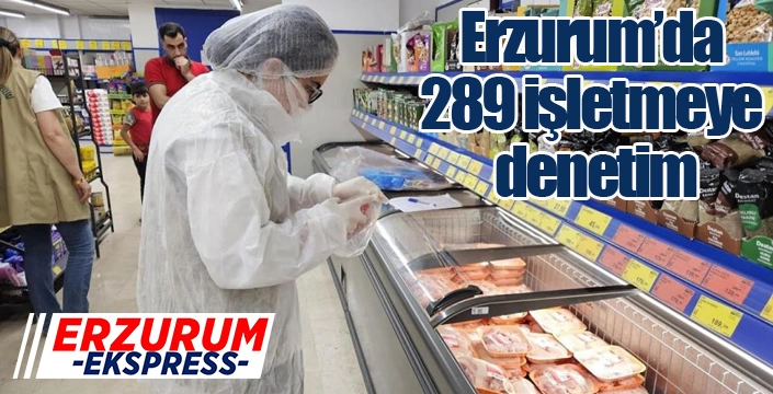 Erzurum’da 289 işletmeye denetim