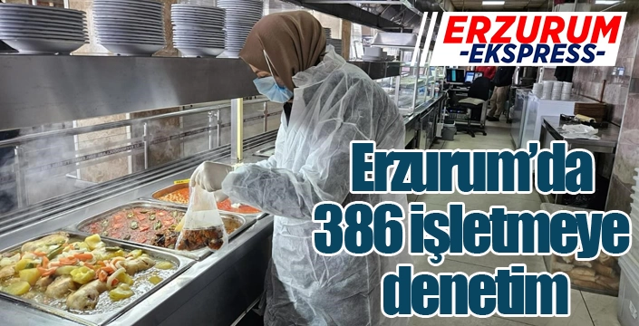 Erzurum’da 386 işletmeye denetim