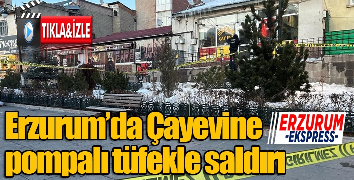 Çayevine pompalı tüfekle ateş açıp kaçtılar