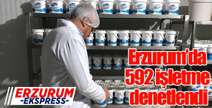 Erzurum’da 592 işletme denetlendi