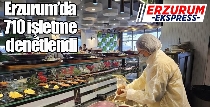 Erzurum’da 710 işletme denetlendi