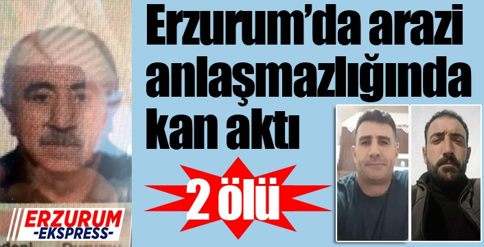 Erzurum'da arazi anlaşmazlığında kan aktı: 2 ölü