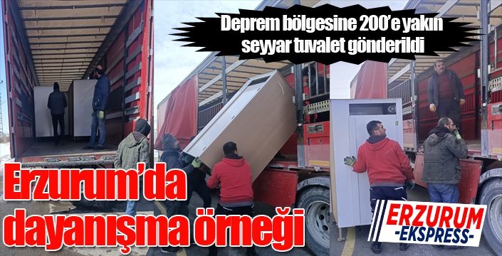 Erzurum’da dayanışma örneği