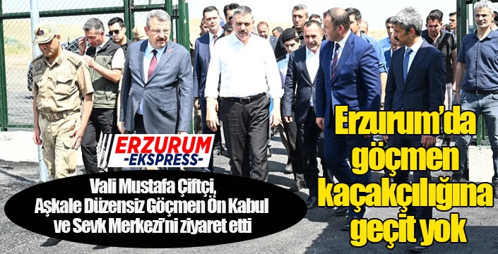 Erzurum'da göçmen kaçakçılığına geçit yok...
