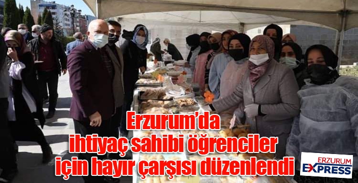 Erzurum’da ihtiyaç sahibi öğrenciler için hayır çarşısı düzenlendi